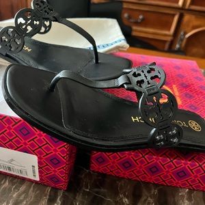 Brand New Tory Burch Tiny Miller Black 8.5 Sandal